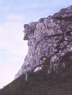 Site - Old Man of the Mountain (before erosion)